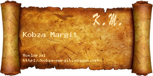 Kobza Margit névjegykártya